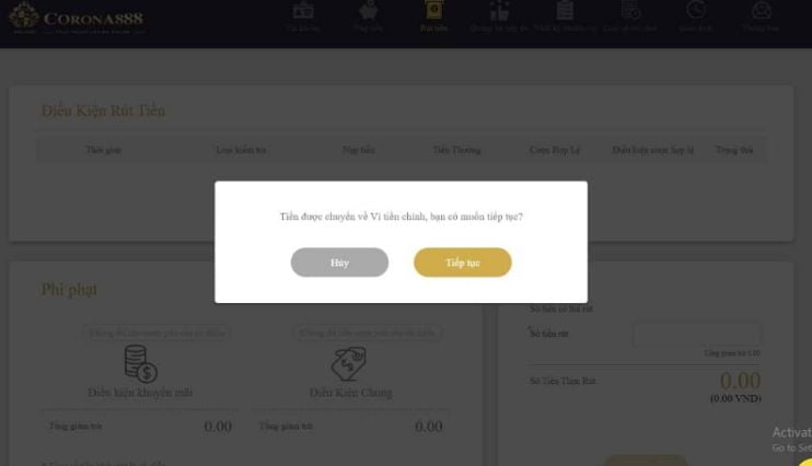 Nạp tiền và đổi thưởng trực tiếp thông qua Betcom - Betcom